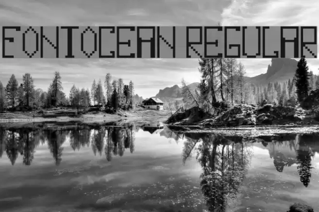 fontocean Regular Font examples