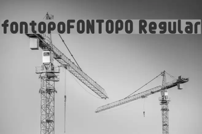 fontopoFONTOPO Regular Font examples