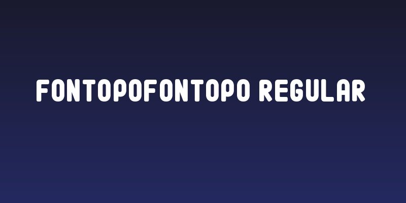 fontopoFONTOPO Regular Social Header