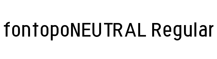 fontopoNEUTRAL Regular  font caratteri gratis