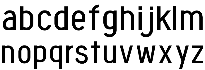 fontopoNEUTRAL Regular Font LOWERCASE