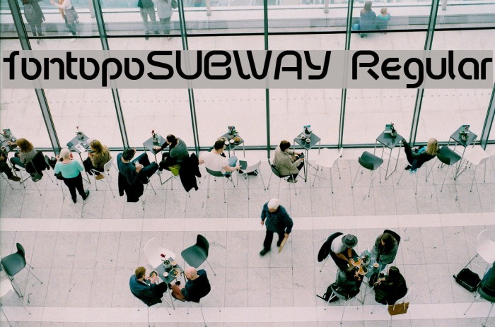 fontopoSUBWAY Regular Font examples