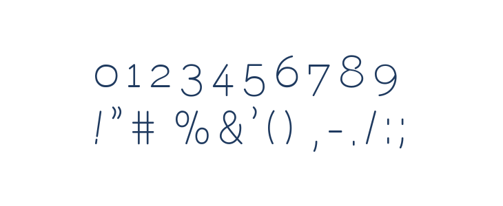 fontopoSunnyDay Regular Other Characters