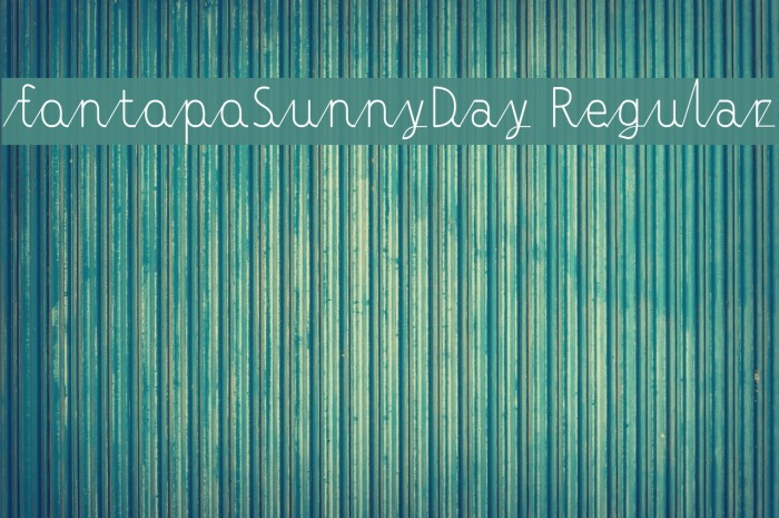 fontopoSunnyDay Regular Example 1