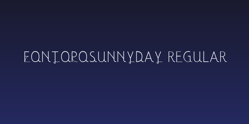 fontopoSunnyDay Regular Social Header