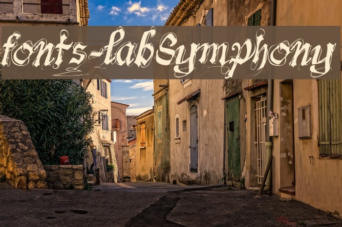 fonts-lab Symphony Font examples