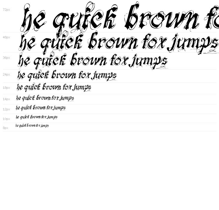 fonts-lab Symphony Waterfall