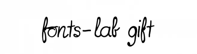 fonts-lab gift  Frei Schriftart Herunterladen