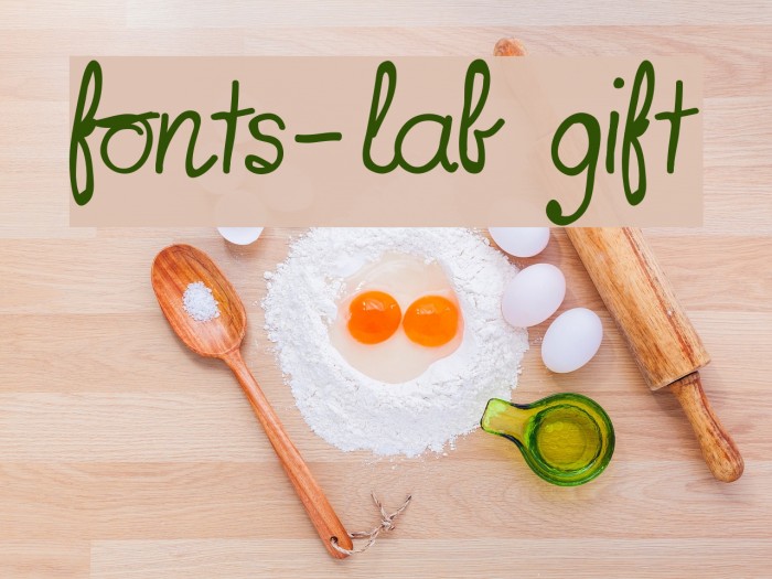 fonts-lab gift Font examples