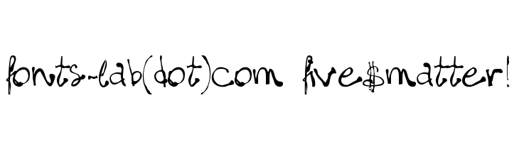 fonts-lab(dot)com_five$matter!  フリーフォントのダウンロード