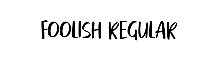 foolish Regular  フリーフォントのダウンロード