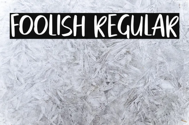 foolish Regular Example 1