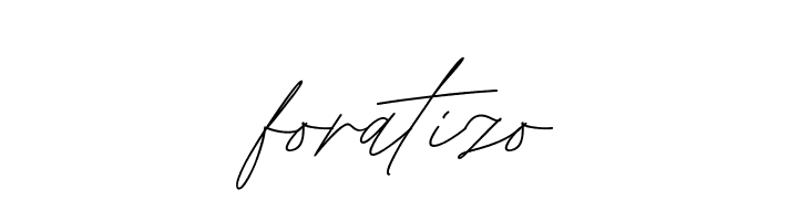 foratizo  Frei Schriftart Herunterladen