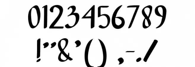 forest dream Regular Font OTHER CHARS