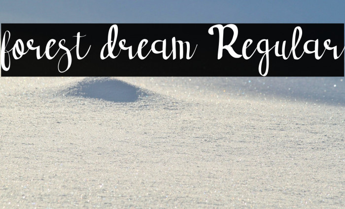 forest dream Regular Example 1