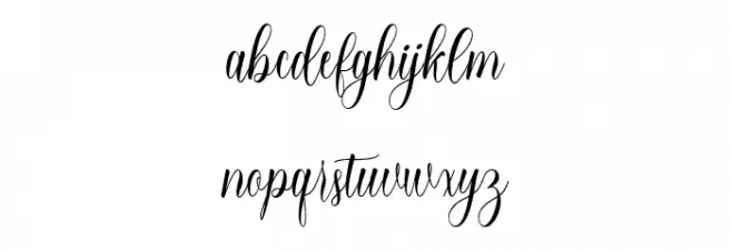 forlove Schriftart Kleinbuchstaben