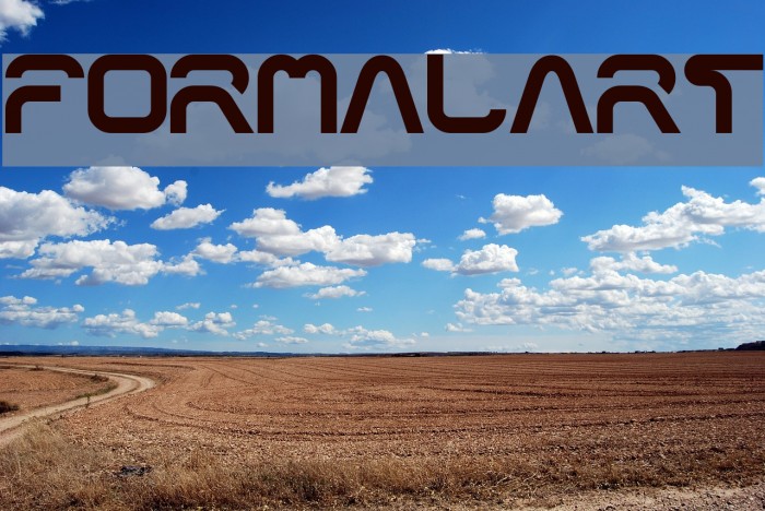 formalart फ़ॉन्ट examples