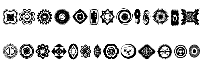 formes Font LOWERCASE