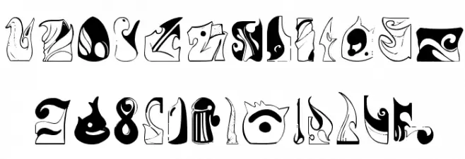 formes2 خط أحرف كبيرة