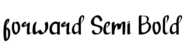 forward Semi Bold  font caratteri gratis