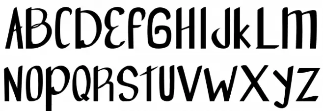 forward Semi Bold Caratteri MAIUSCOLE