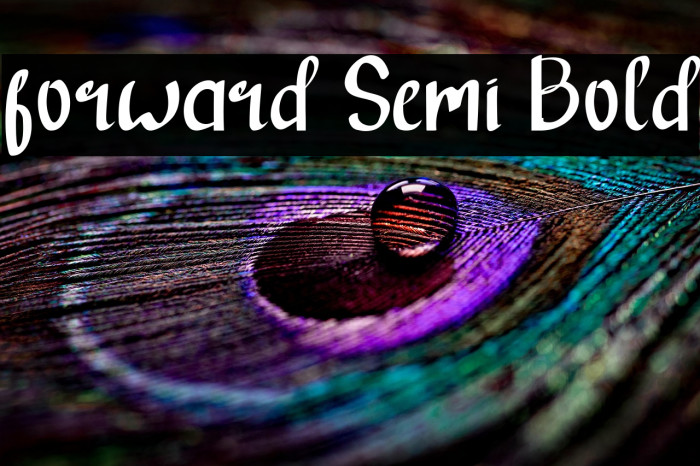 forward Semi Bold Example 1