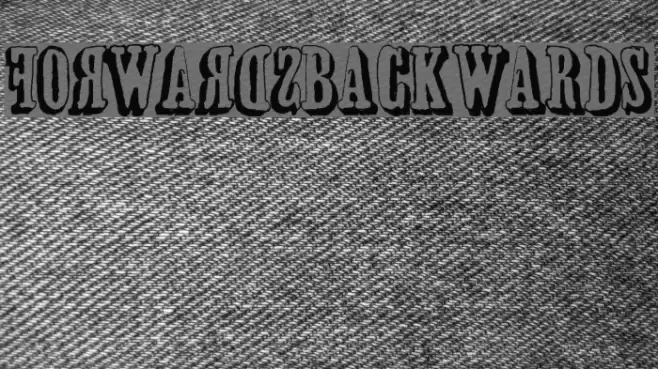 forwardsBACKWARDS Шрифта examples