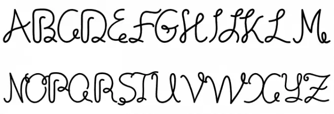 fositif 字体 大写