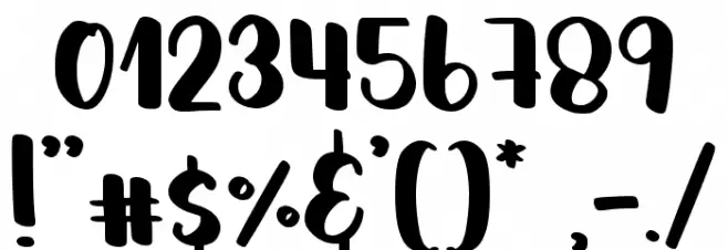 fostella demo Font OTHER CHARS