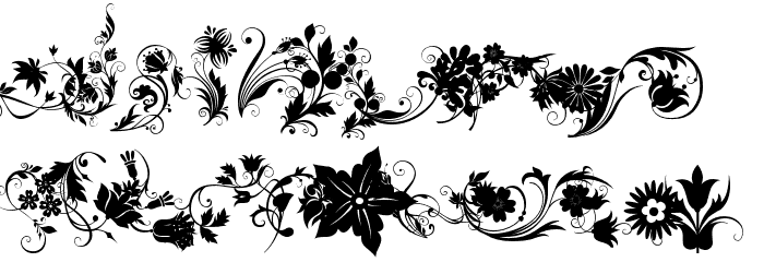 fotograami-flower Font LOWERCASE