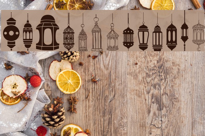 fotograami - lamp islamic Font examples