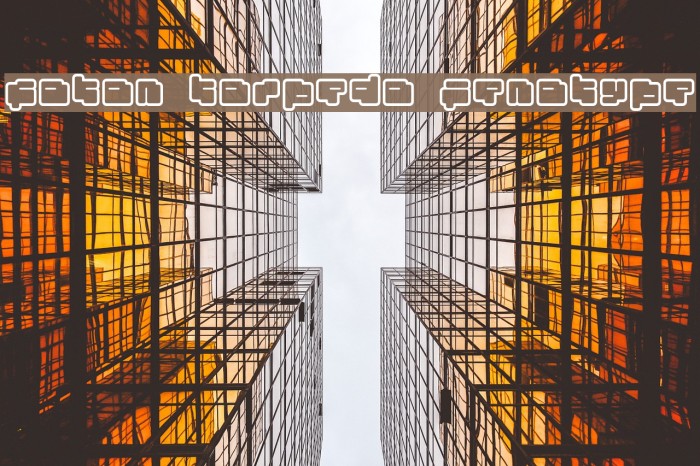 foton torpedo Fenotype Font examples