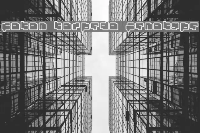 foton torpedo Fenotype Font examples