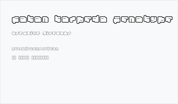 foton torpedo Fenotype Business Card