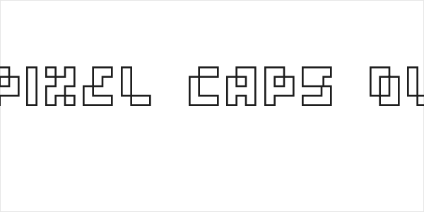 four pixel caps outline Logo