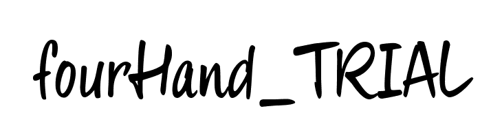 fourHand_TRIAL  font caratteri gratis
