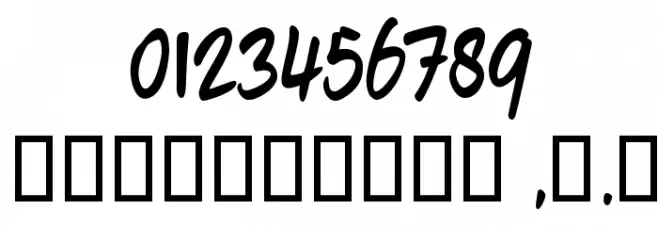 fourHand_TRIAL Font OTHER CHARS