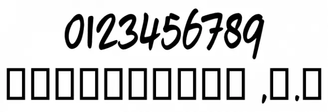 fourHand_TRIAL Font OTHER CHARS