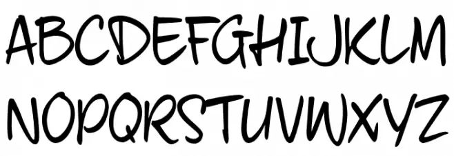 fourHand_TRIAL Schriftart Groß