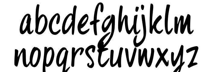 fourHand_TRIAL Font LOWERCASE