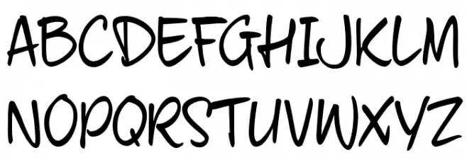 fourHand_TRIAL Шрифта ВЕРХНИЙ