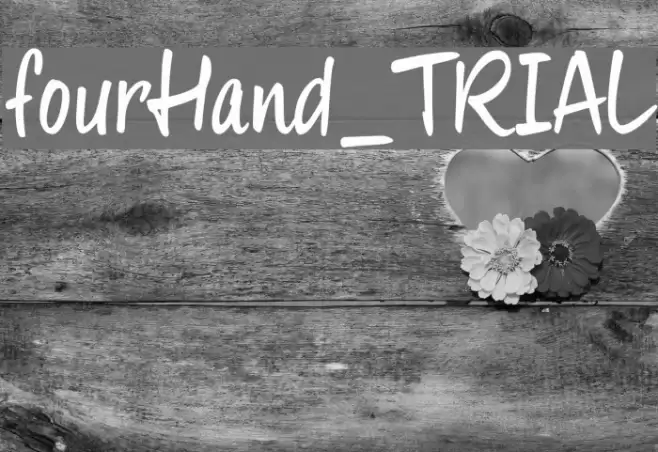 fourHand_TRIAL Font examples