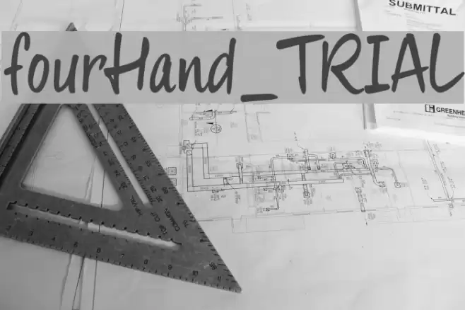 fourHand_TRIAL Font examples