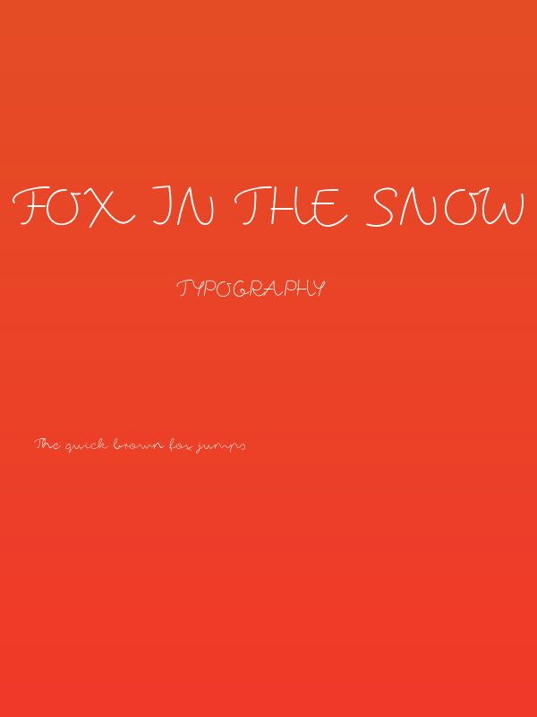 fox in the snow Poster