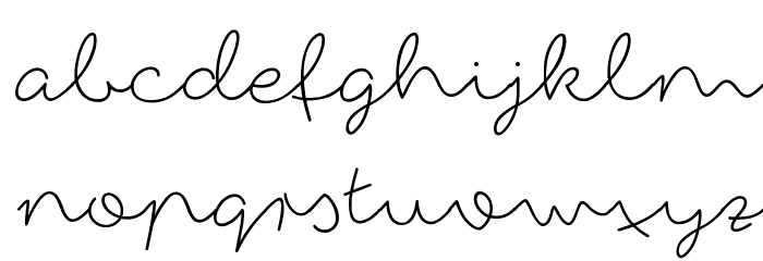 fox in the snow Font LOWERCASE