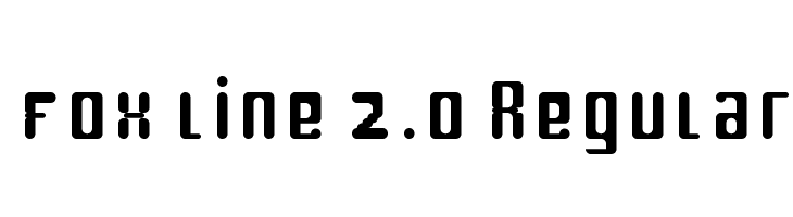 fox line 2.0 Regular  フリーフォントのダウンロード