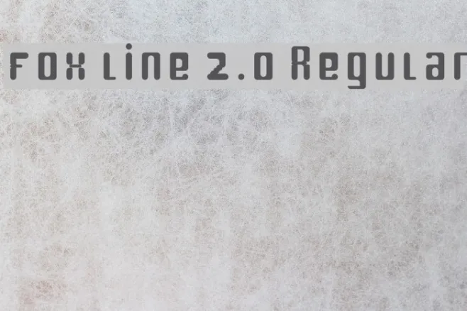 fox line 2.0 Regular Example 1
