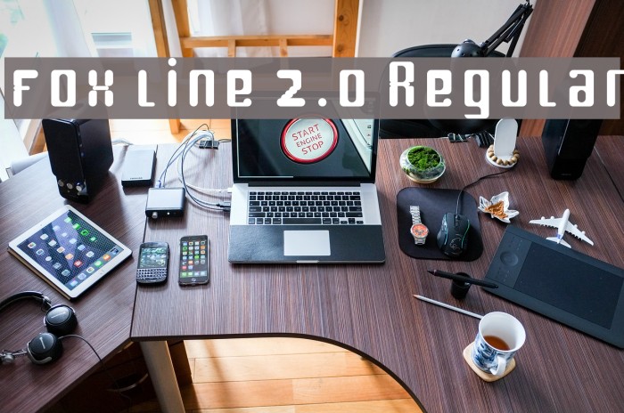 fox line 2.0 Regular Font examples