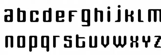 fox line Regular Font Litere mici