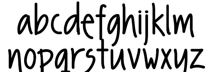 FP second hand Font LOWERCASE